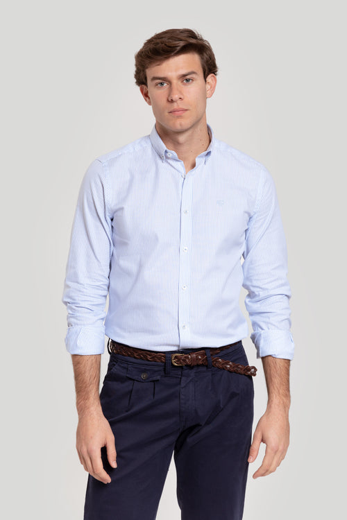 Camisa Oxford Raya Celeste