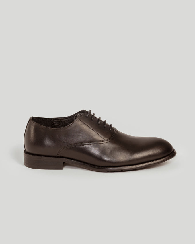 Zapato Oxford Negro de Piel