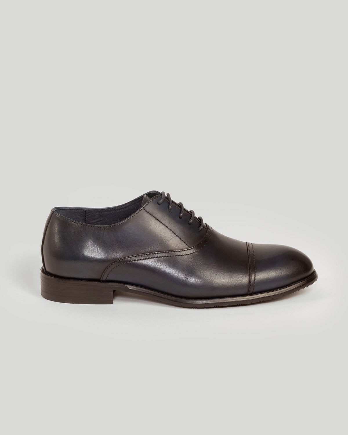 Classic Leather Lace-up Shoe, Navy Blue