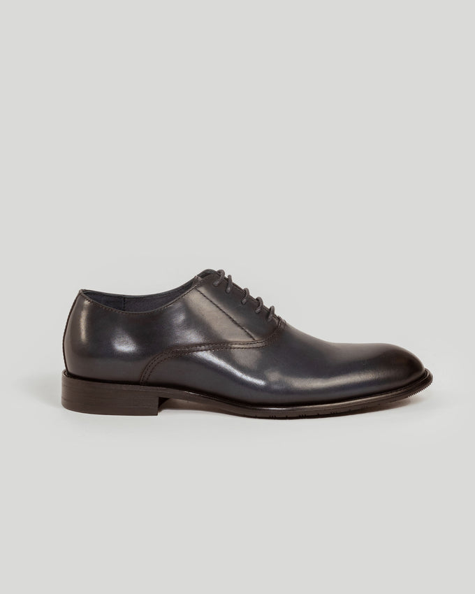 Zapato Oxford en Azul Marino de Piel