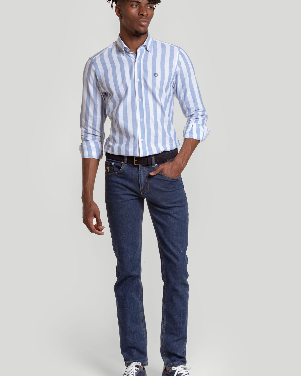 Pantalon Vaquero Regular Fit Piedra