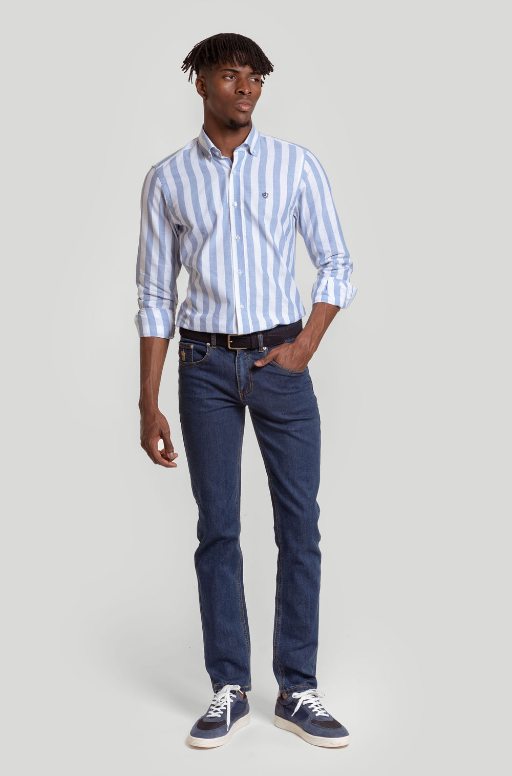 Pantalon Vaquero Regular Fit Piedra