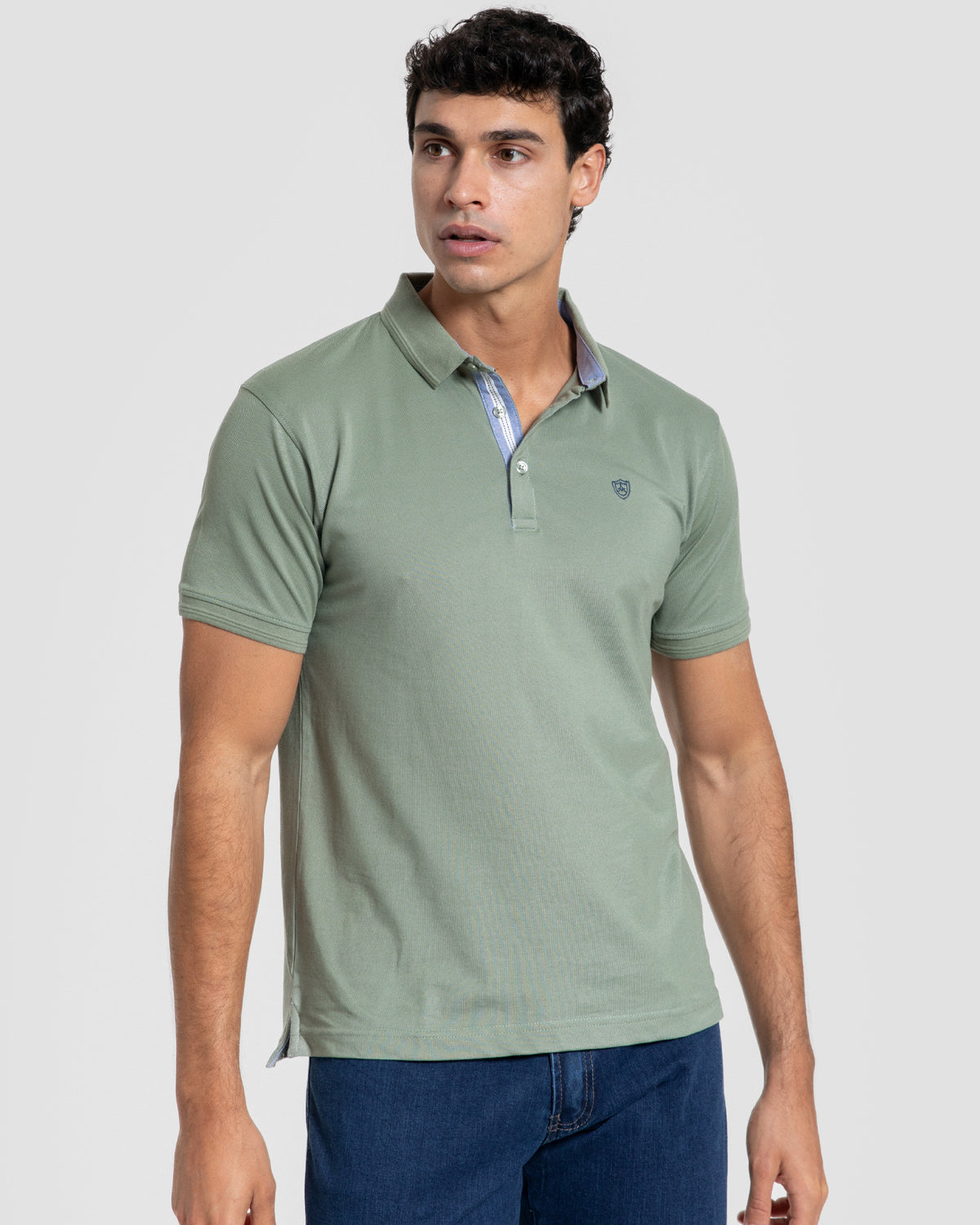Polo Caqui com Relevo