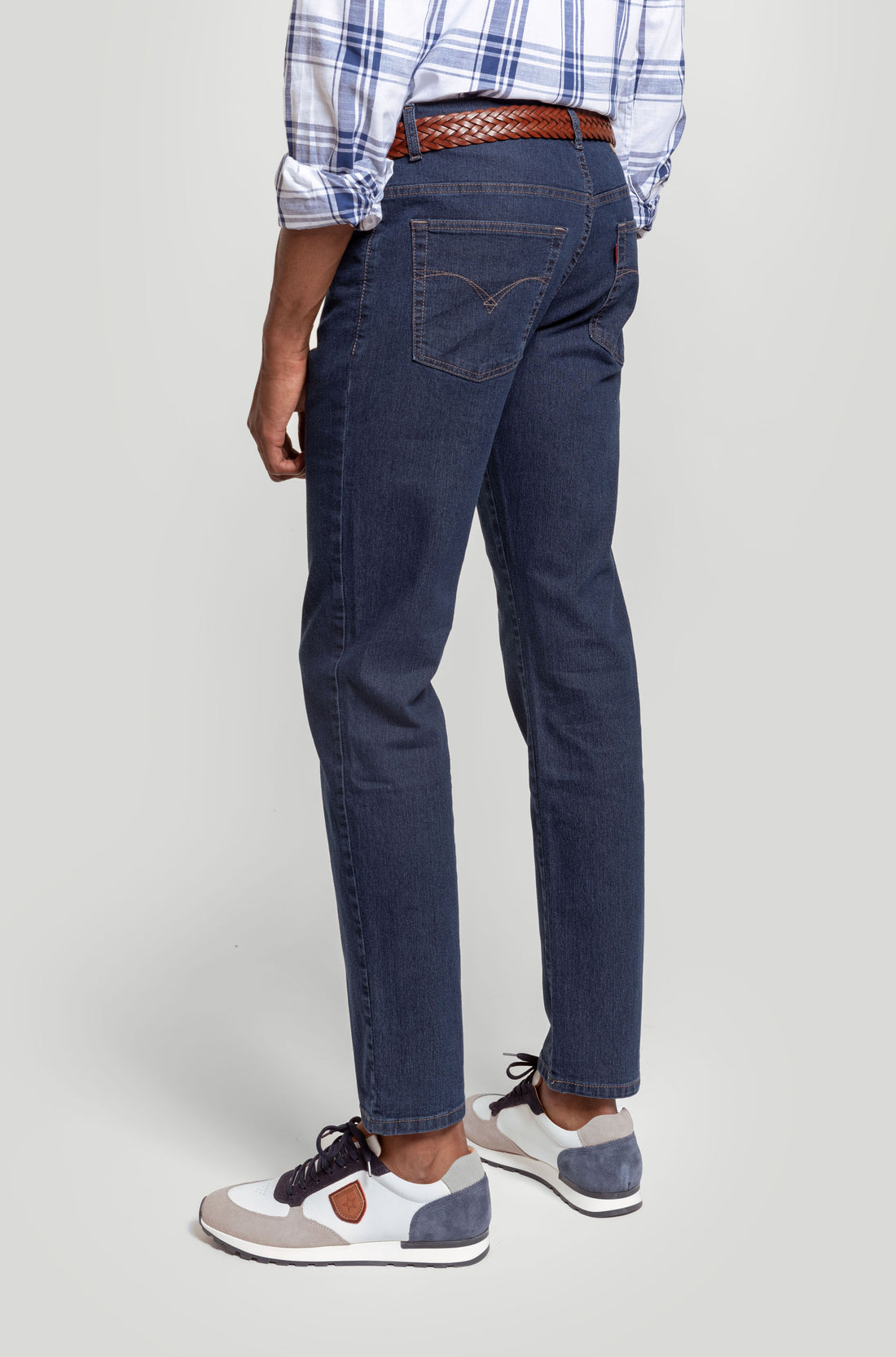 Pantalon Vaquero Regular Piedra
