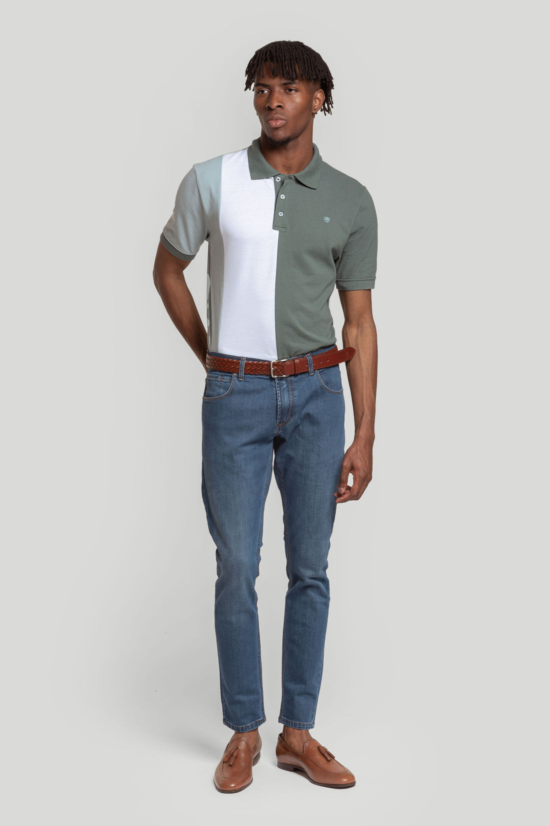 Jeans Skinny Lavado Verdoso