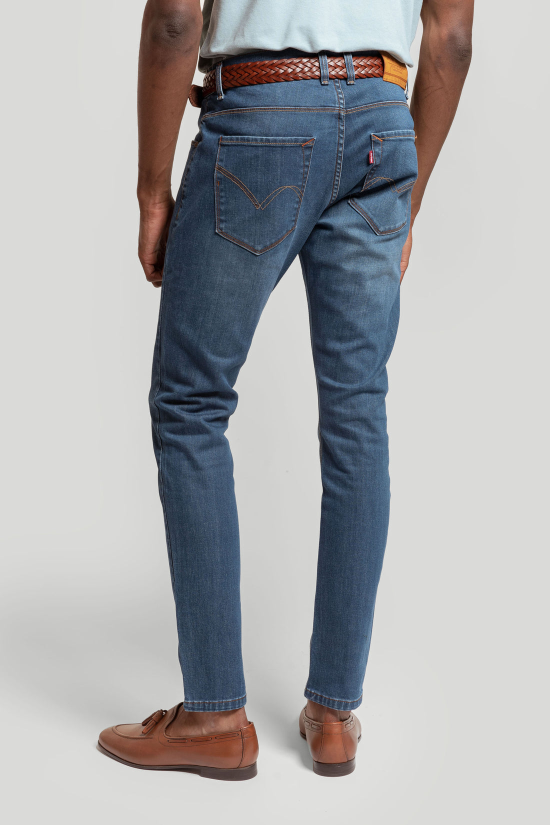 Jeans Skinny Lavado Verdoso