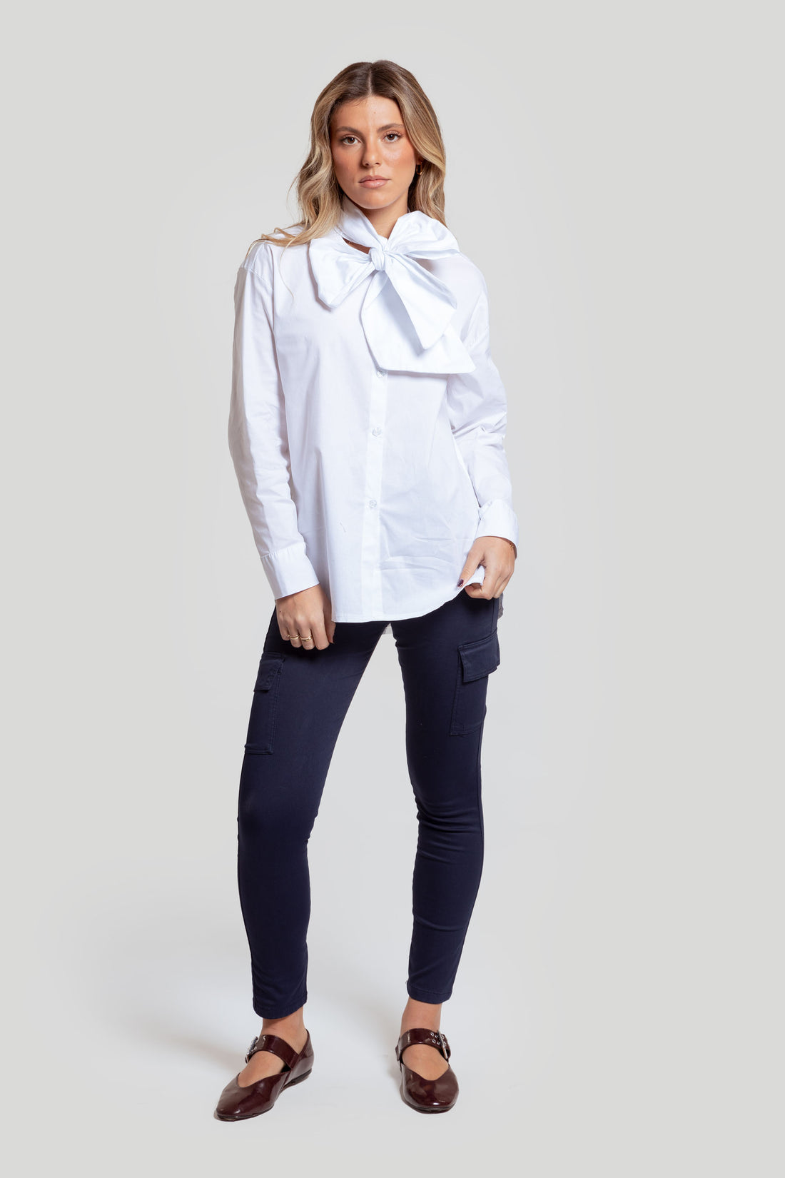 Blusa Lazo Blanca