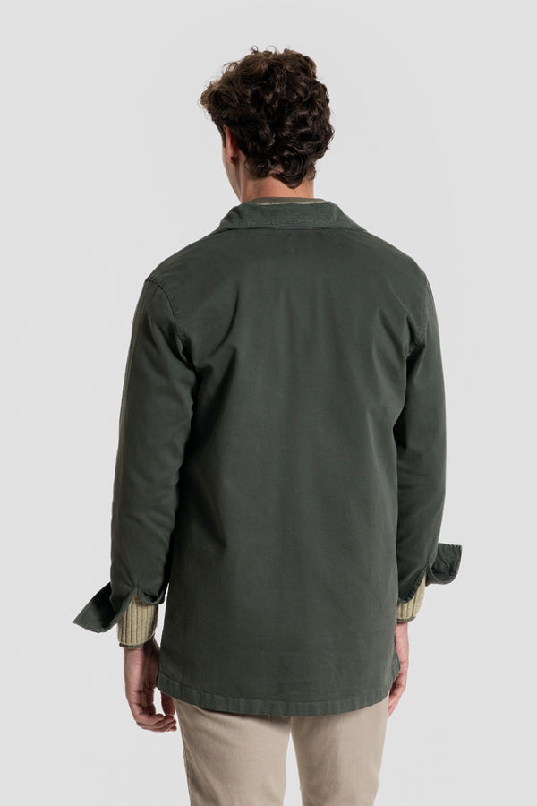 Sobrecamisa de Algodón con Cuello de Pana