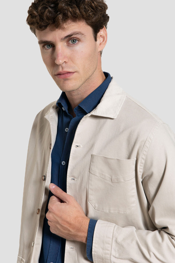 Sobrecamisa Hueso cuello Pana