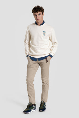 Sudadera Hueso Algodón Orgánico