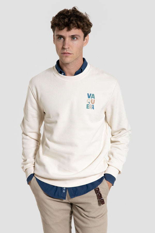 Sudadera Hueso Algodón Orgánico