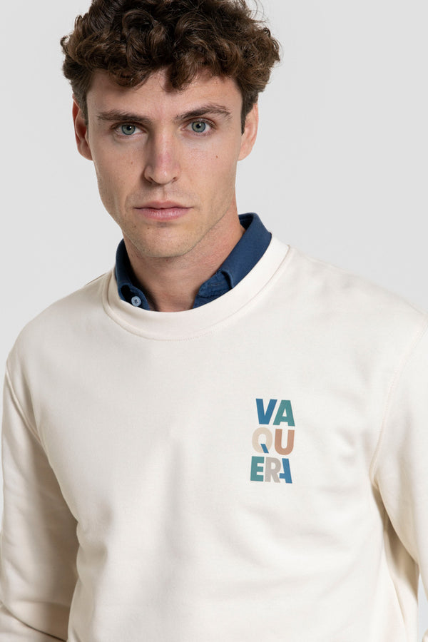 Sudadera Hueso Algodón Orgánico