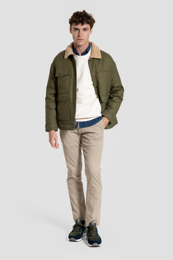 Cazadora Aviador Verde Kaki