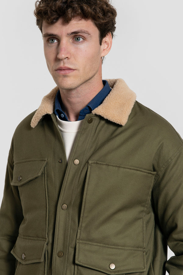 Cazadora Aviador Verde Kaki