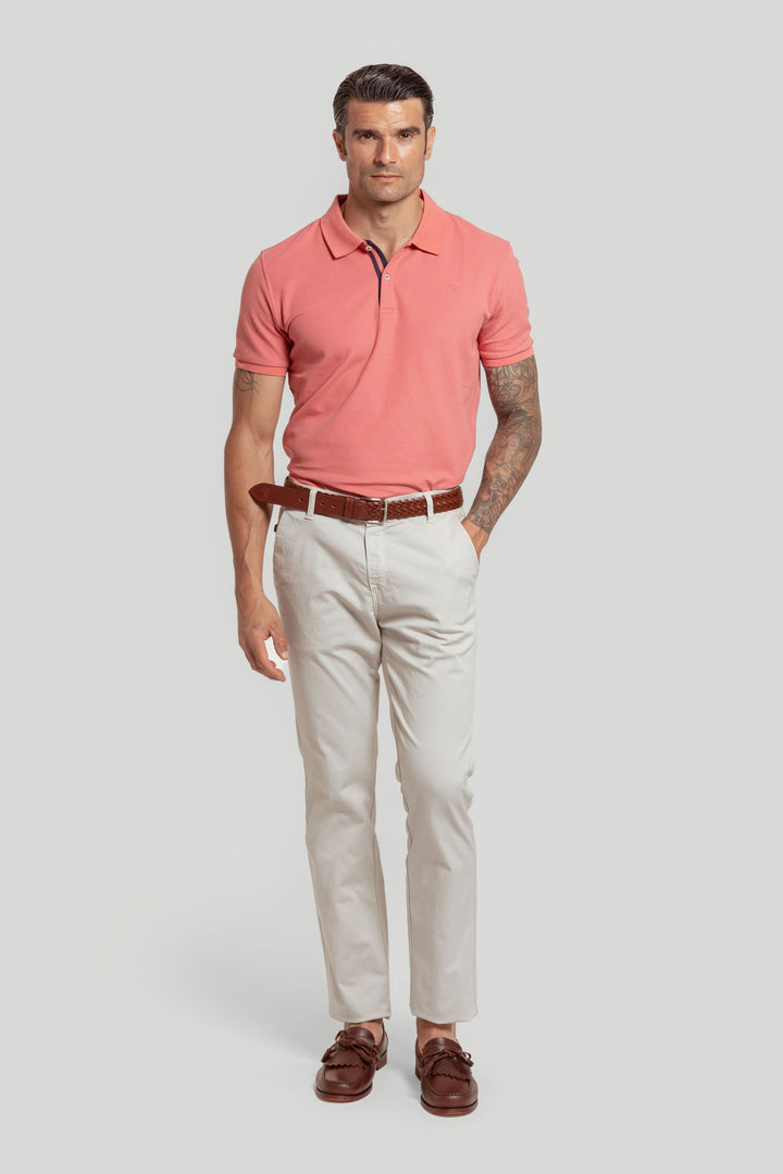 Polo Pique Coral
