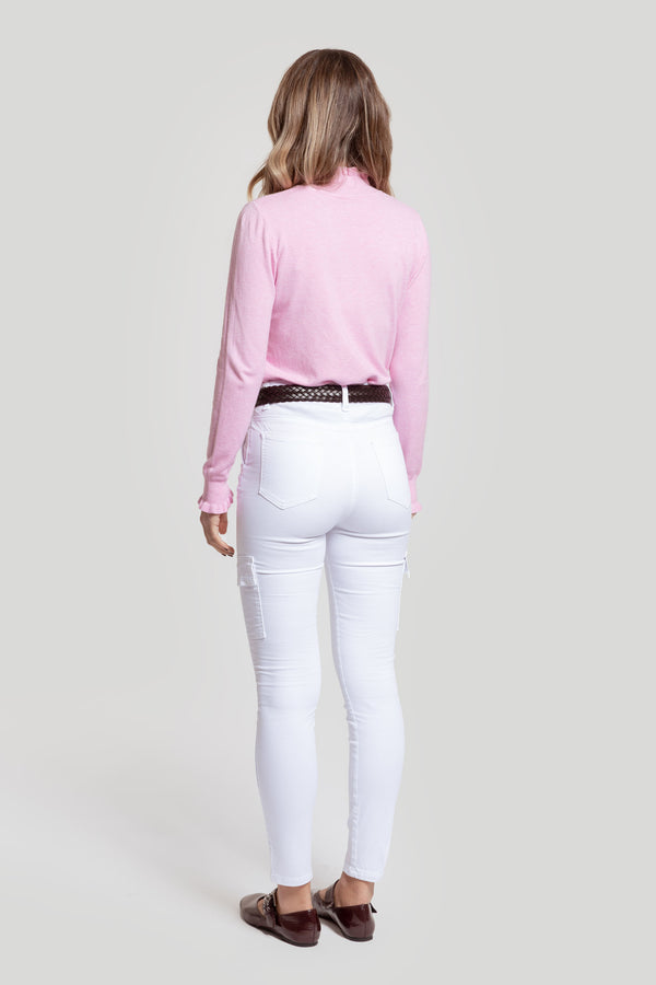 Pantalón Cargo Blanco