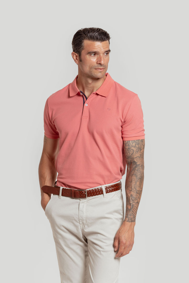 Polo Pique Coral