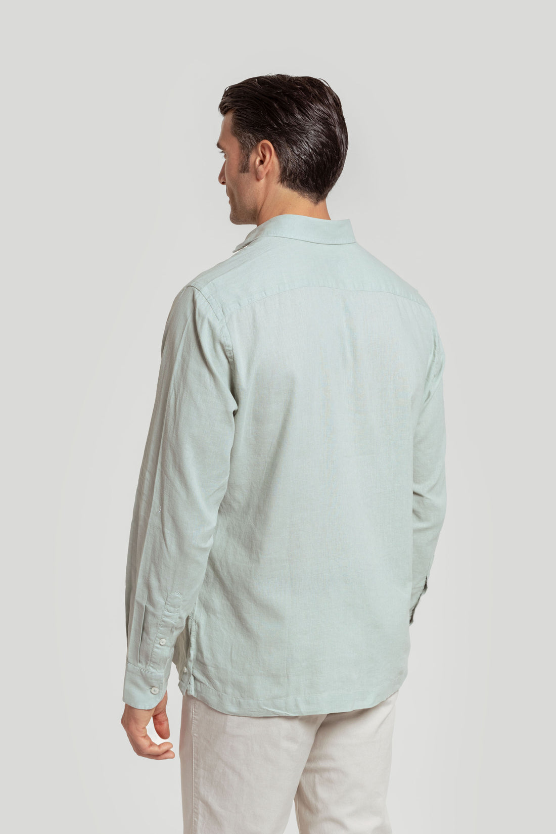 Camisa Cubana Verde Agua