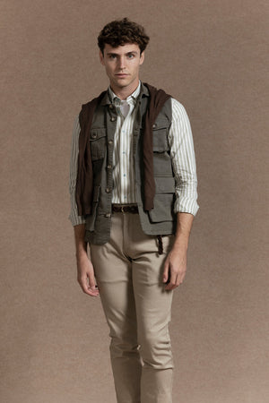 Chaleco Bolsillos de Algodón