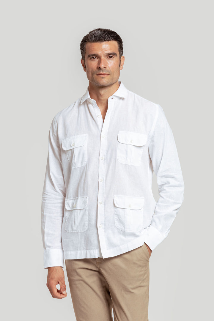 Camisa Cubana Blanco