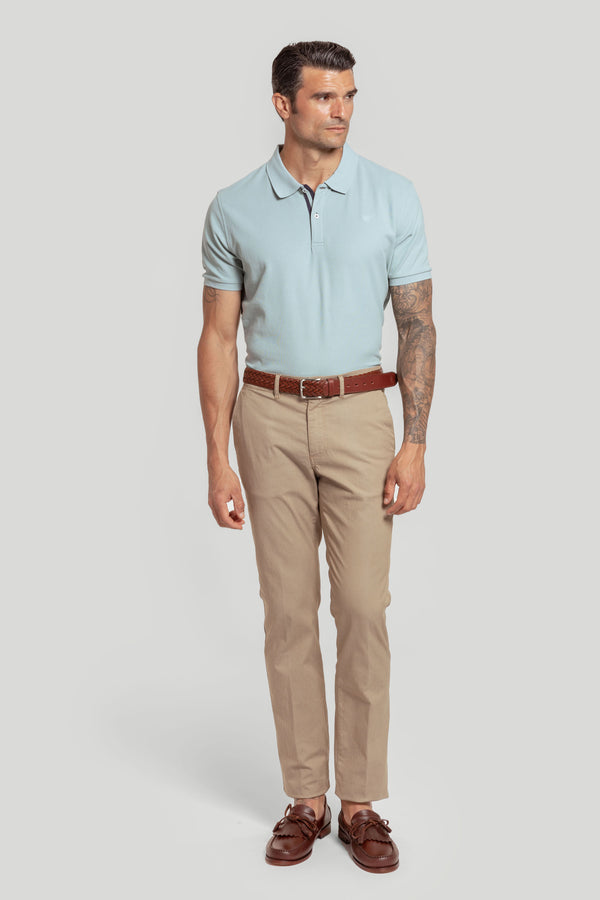 Polo Pique Verde Agua