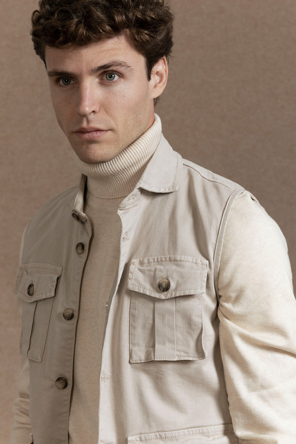 Chaleco Bolsillos Hueso