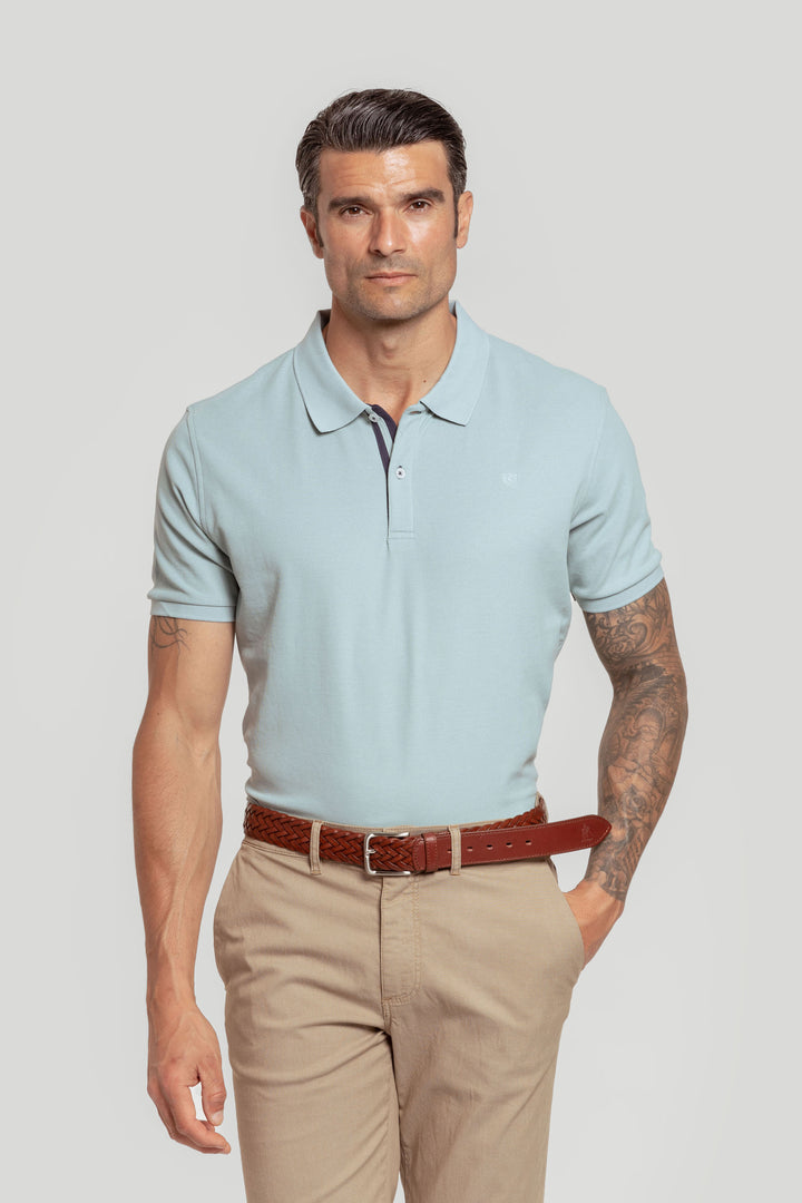 Polo Pique Verde Agua