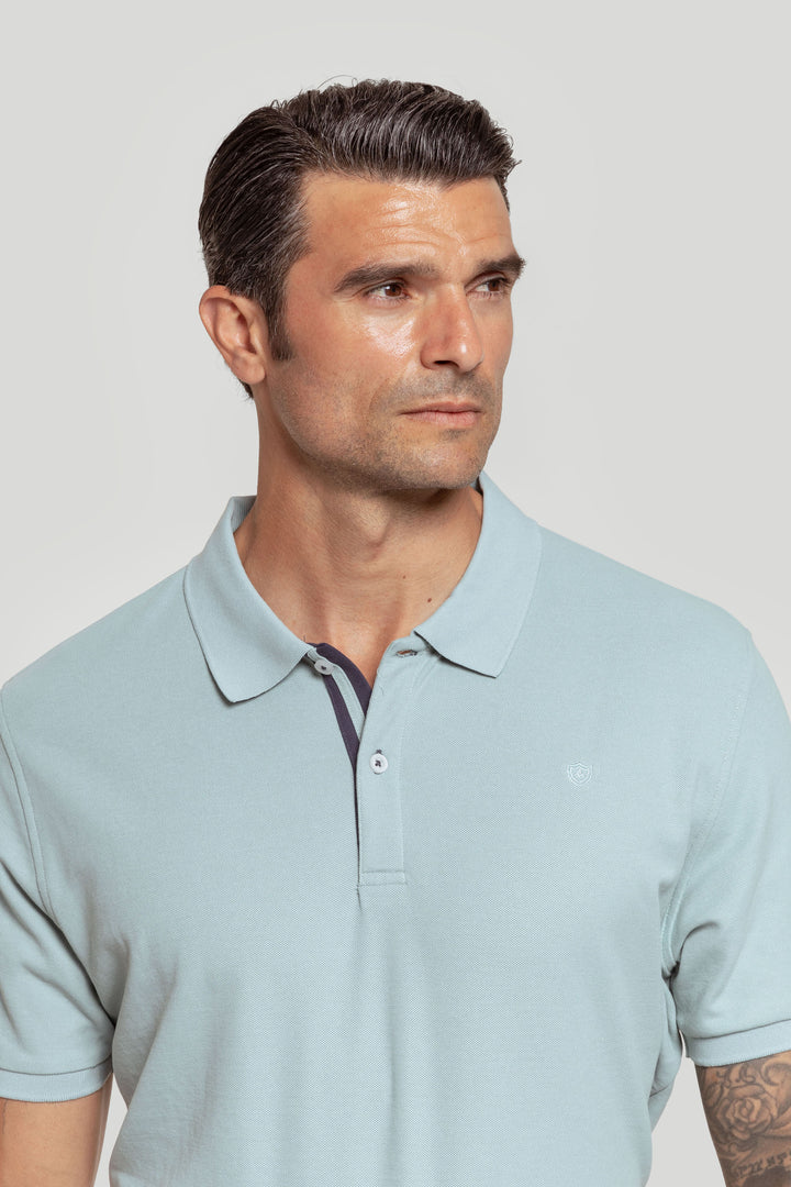 Polo Pique Verde Agua