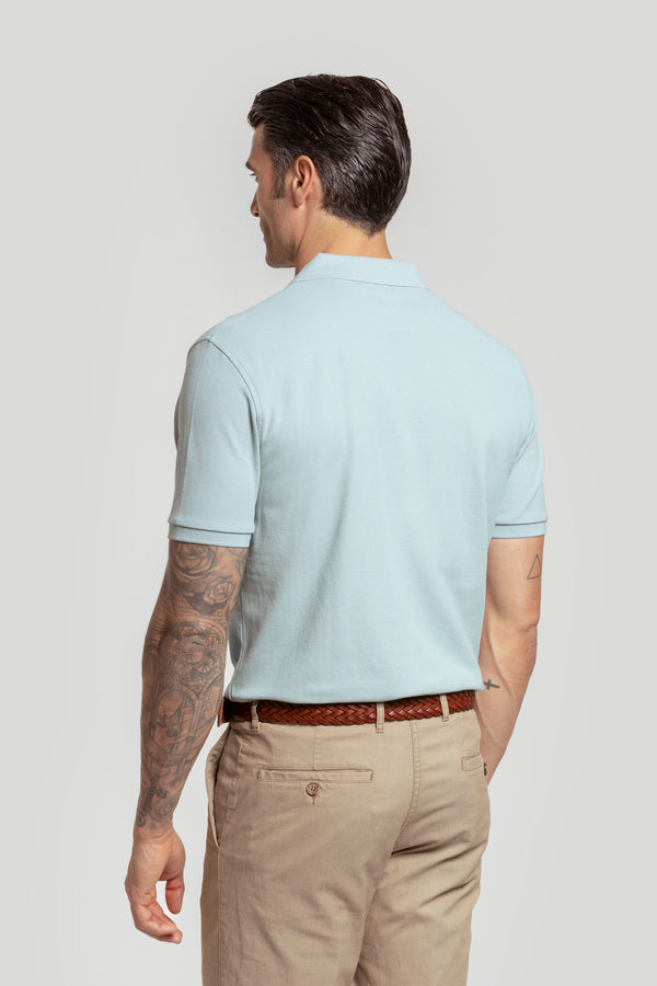 Polo Pique Verde Agua