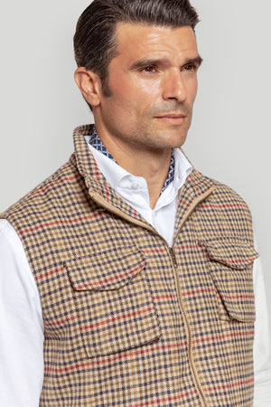 Chaleco Espiga Marron