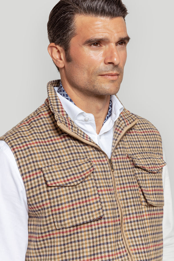 Chaleco Espiga Marron