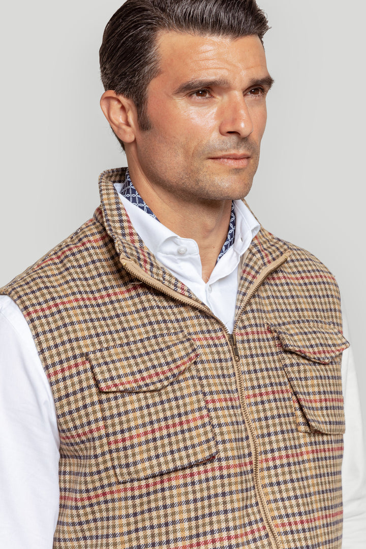 Chaleco Espiga Marron
