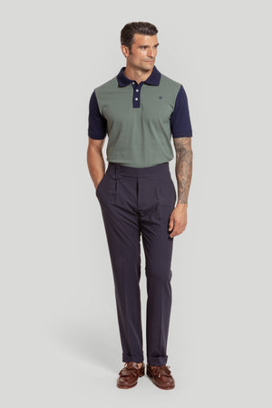 Polo Bicolor Kaki