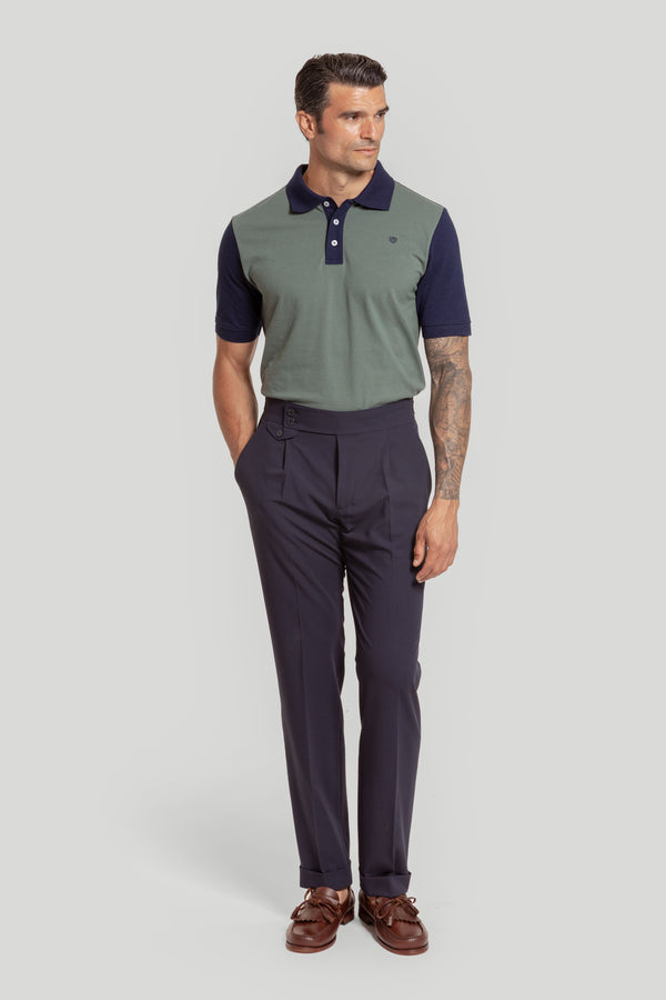 Polo Bicolor Kaki