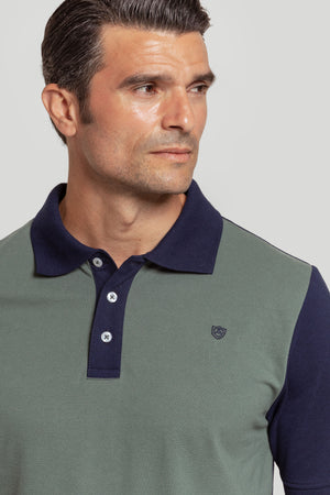 Polo Bicolor Kaki