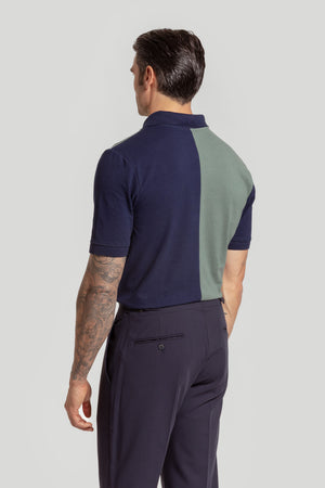 Polo Bicolor Kaki