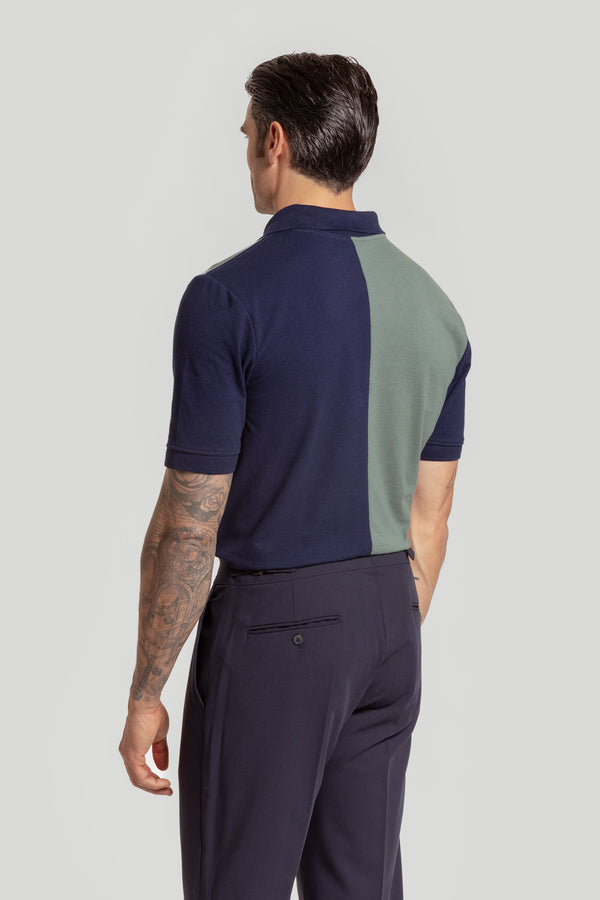 Polo Bicolor Kaki