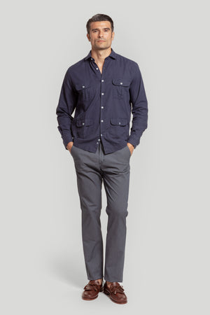 Camisa Cubana Marino