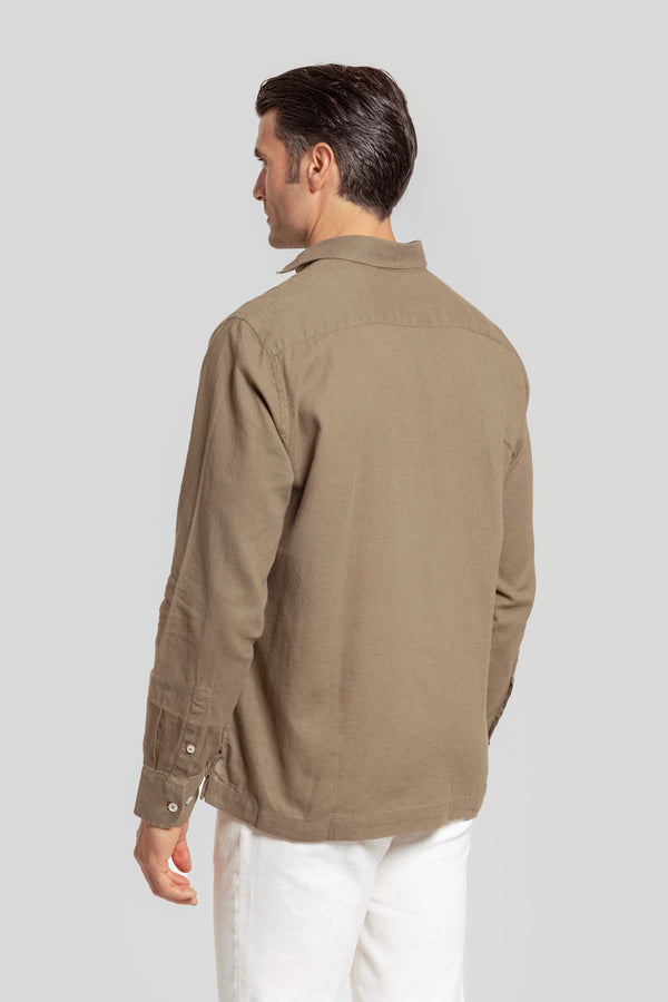 Camisa Cubana Kaki