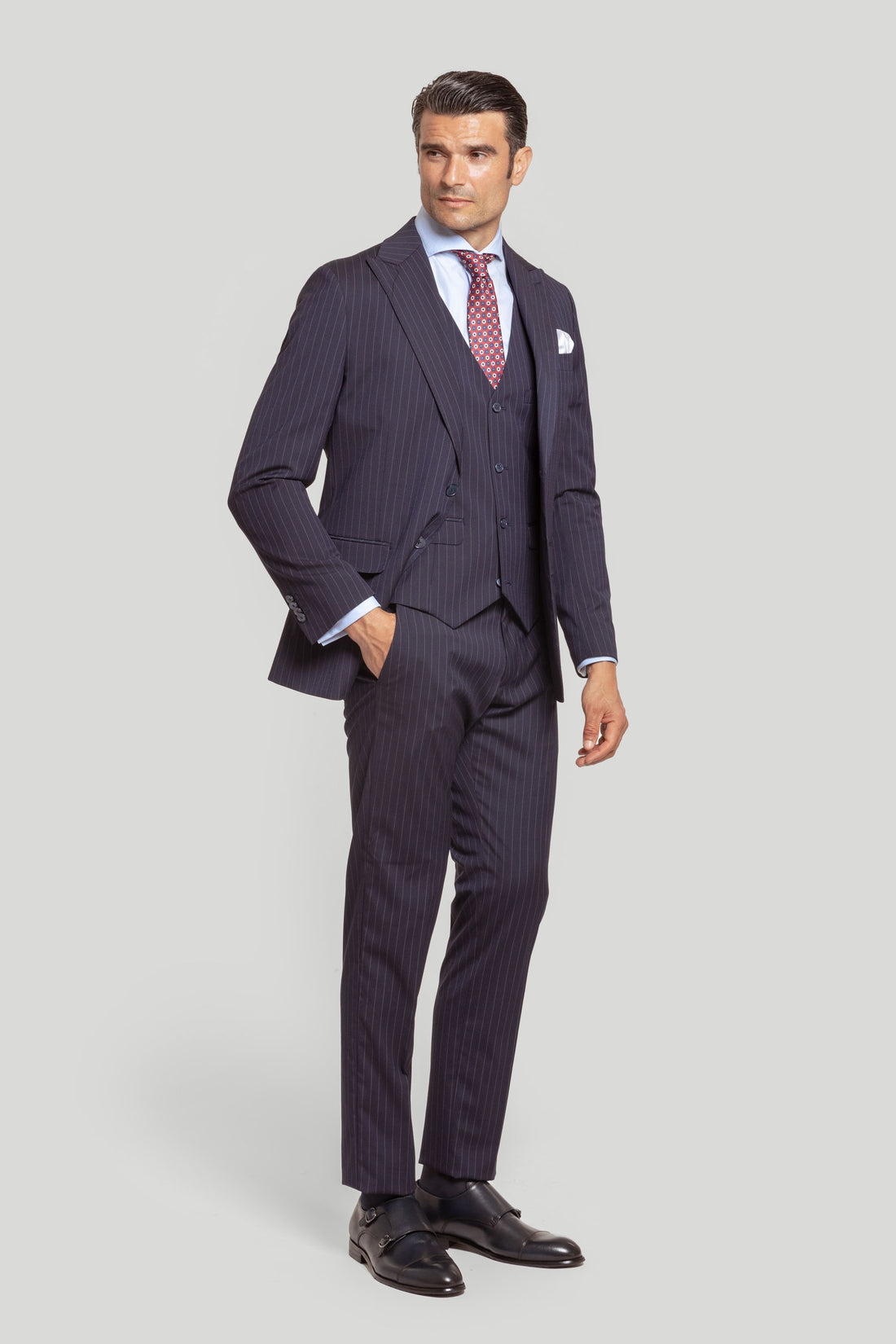 Traje Tres Piezas Raya Diplomatica
