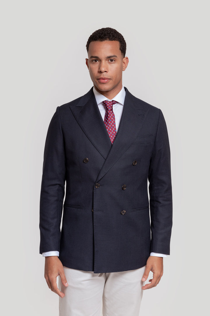 VIGORE NAVY CROSSED BLAZER