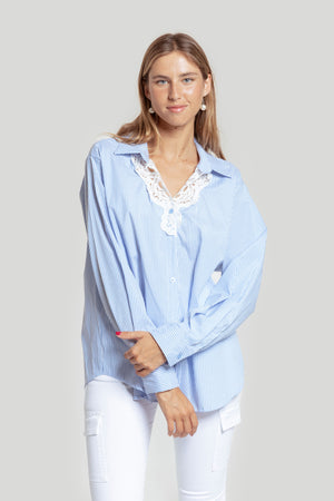 Camisa Rayas Bordado