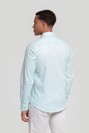 Camisa Oxford Verde Agua