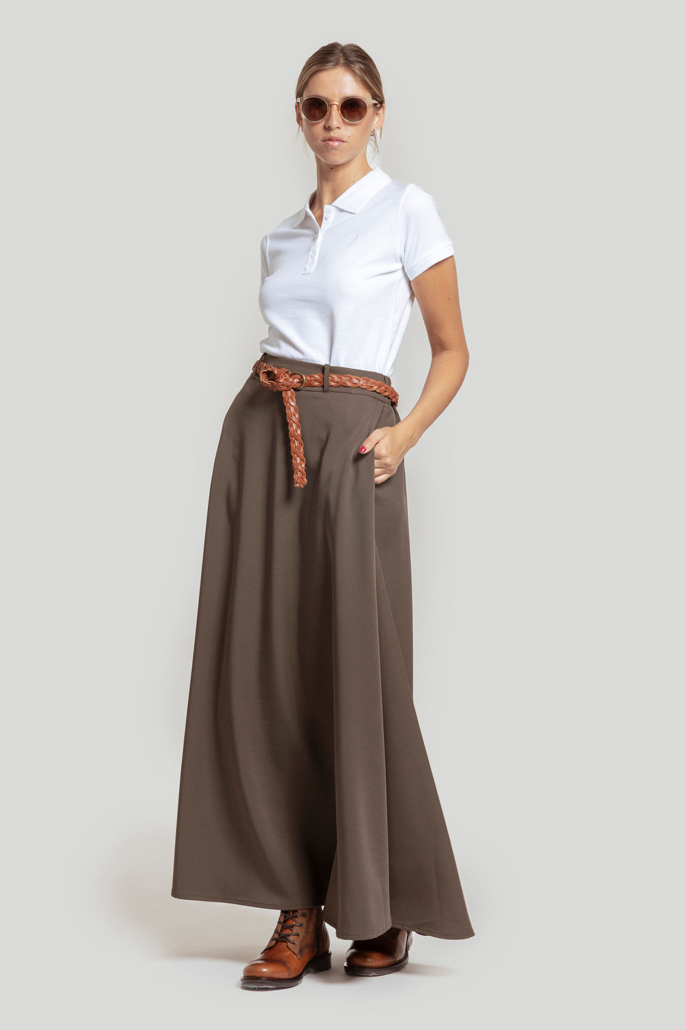 Khaki Rociera Skirt