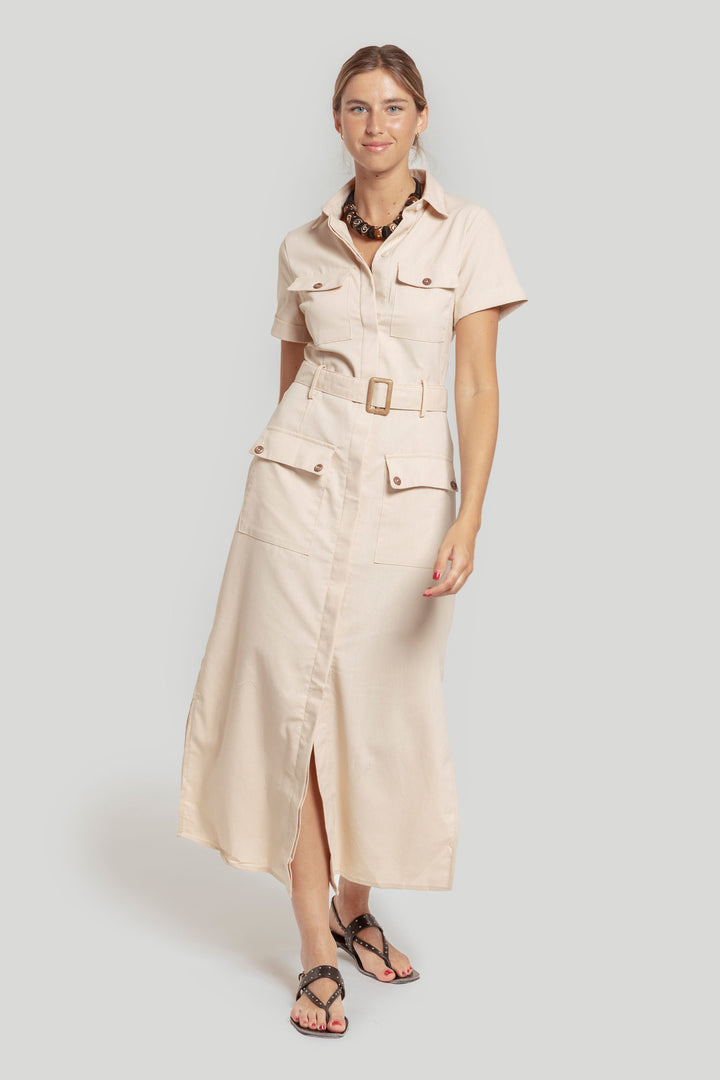 Vestido Rocío Hueso