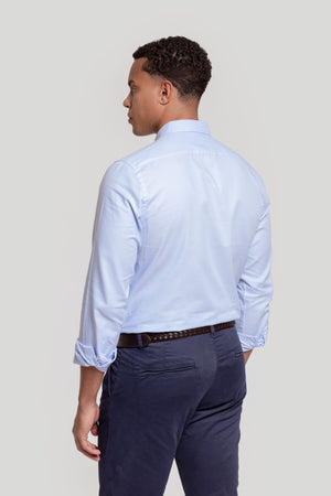Camisa Oxford Celeste