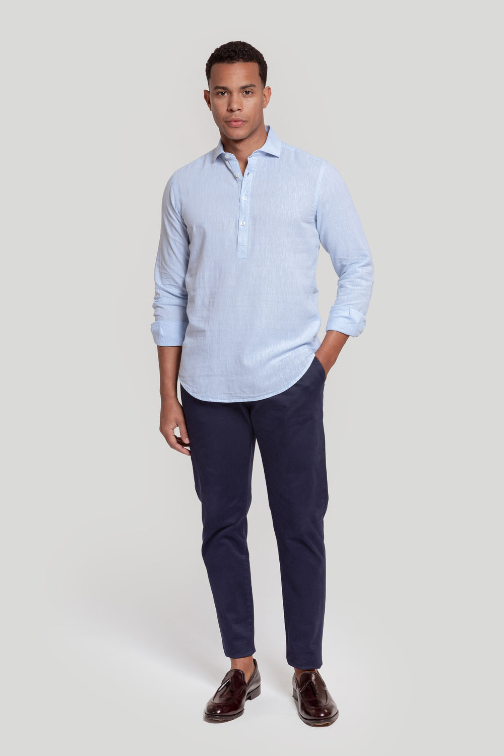 Polera Celeste