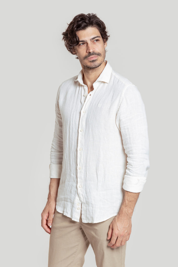 Camisa Lino Beig