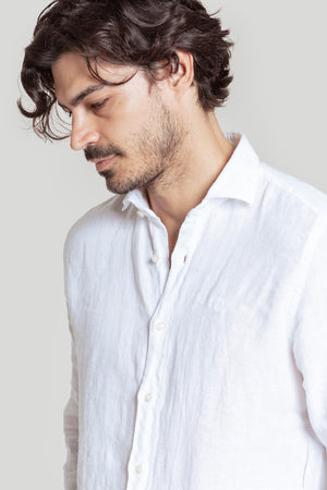 Camisa Lino Blanca