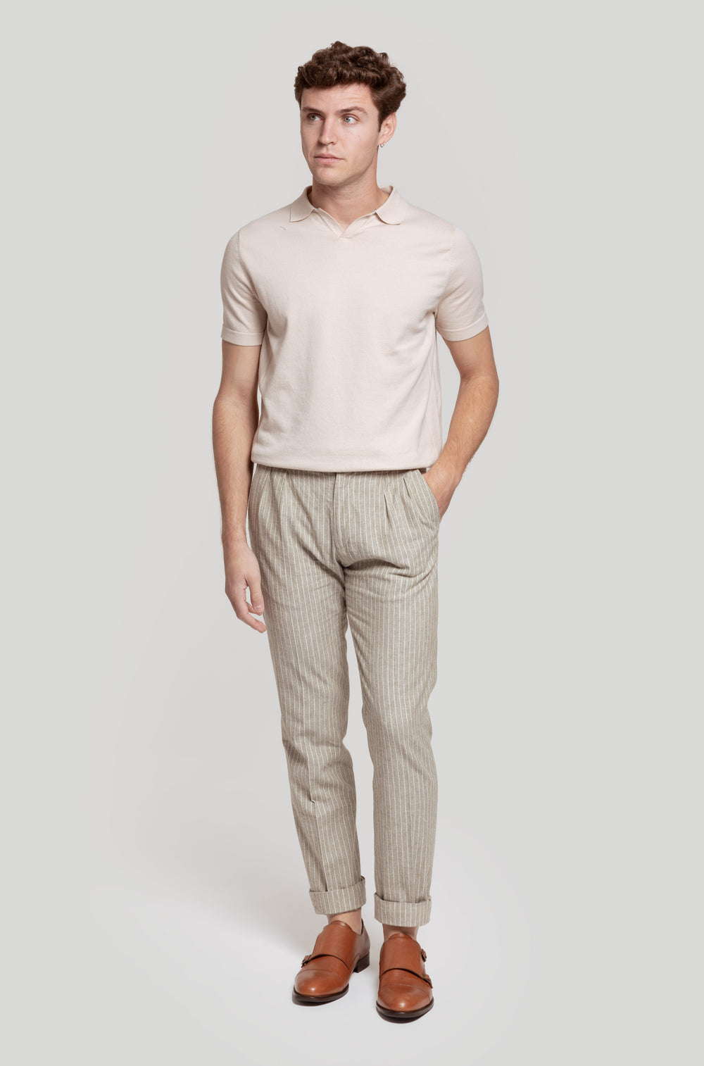 Polo Punto Cuello Beig